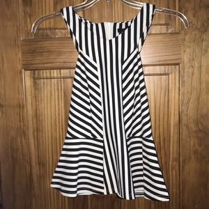 Black & white striped tank top
